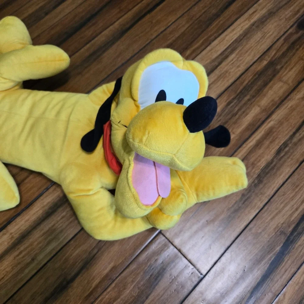 Vintage Fisher Price Disney Jumbo Pluto Plush Stuffed Animal 30